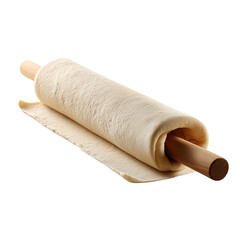 roll of french dough, isolated on white or transparent background, photograph