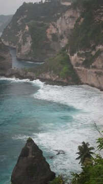 beautiful view of the beach in Nusa Penida