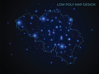 abstract digital networking connectivity vector map design