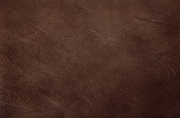 Dark brown leather texture background with seamless pattern and high resolution.