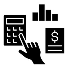 Bookkeeping  Icon Element For Design