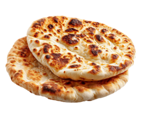 Two Chinese flat breads ,realistic The subject should fill the entire frame as much as possible without cropping any part of it on transparent background