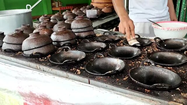 serabi cake making