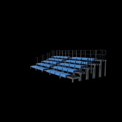 stadium bleacher 3D model
