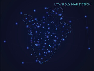 abstract digital networking connectivity vector map design