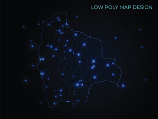 abstract digital networking connectivity vector map design