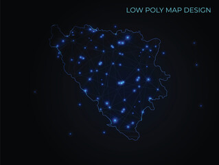 abstract digital networking connectivity vector map design