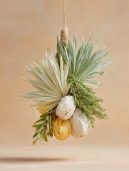 Authentic Jewish Lulav Bundle with Elegant Palm Fronds Seasonal Sukkot Decor Inspired by Modern Labor Day Styling for Millennial Marketing Campaigns