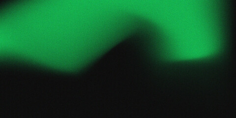 Dark green and black glowing gradient background with grainy noise texture for poster, webpage header, or banner in a modern creative style