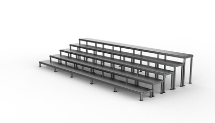 stadium bleacher 3D model