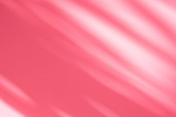 Wall interior background, studio and backdrops show products.with shadow from window color pink background for text insertion and presentation interior decoration	
