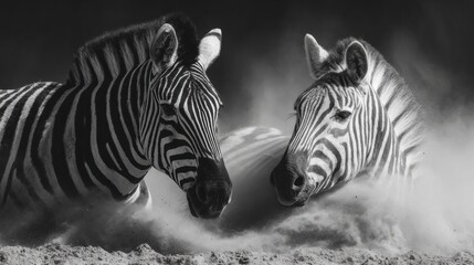 High-Quality Authentic Zebras Rolling in Dust with Visible Cloud Inspiring Wildlife Conservation and Natural Instincts for Modern Animal Health Marketing