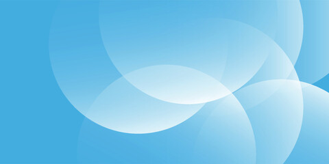 Abstract light blue background with circles. Minimal futuristic gradient shape background vector illustration eps10