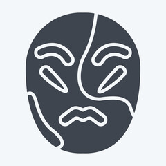 Icon Vitiligo. related to Dermatology symbol. glyph style. design editable