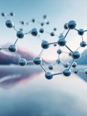 High-Quality Modern Graphene Molecular Structure in Experimental Physics Lab Premium Science Content for Tech Innovation and Education Marketing