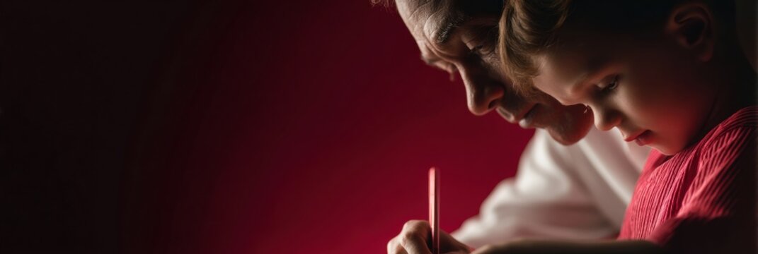 Professional Teacher Guiding Young Student in Mathematics Modern Personalized Tuition Assistance for Inspiring Academic Support and Learning Success Marketing