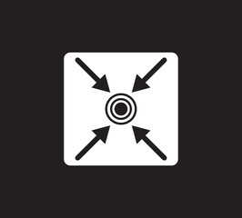 Assembly point icon concept outline symbol .evacuation assembly point sign. Assembly point icon. Safety Signs. Evacuation Plan
