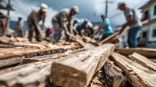 Allocating funds, labor, and supplies in disaster recovery prioritizes infrastructure repair and community resilience.
