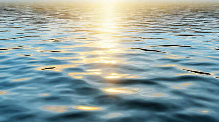 Fototapeta premium Glittering water surface reflects sunlight, creating serene and tranquil atmosphere