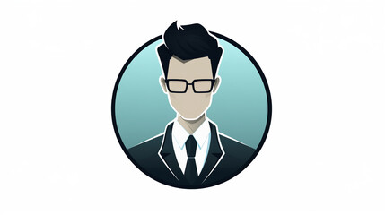 Cartoon - Style Business Man Avatar for Youth Marketing, Creative Brands, Modern Corporate Design