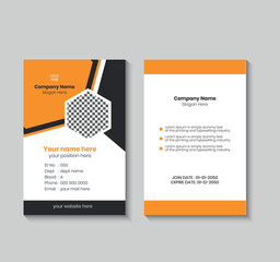 Modern Corporate ID Card Template.