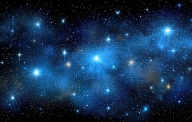 Obraz premium Deep space nebula with vibrant stars