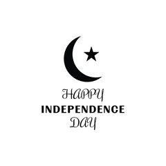 Happy Independence Day Vector Design with Crescent and Star for National Celebrations