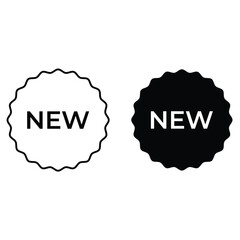 Minimal Black and White New Product Labels for Modern Retail Promotions and Online Store Marketing