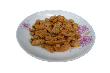 Vegetarian Crispy Chicken Isolated on Transparent Background