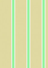 Fototapeta premium Seamless vector illustration of a retro striped wallpaper with green, yellow, and brown vertical lines on a vintage paper texture