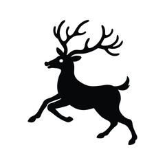 Obraz premium deer silhouette vector