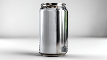 White and Silver can on white background. 3D illustration