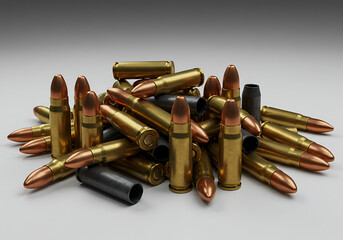 Pile of Bullets, Ammunition, Cartridge Casings