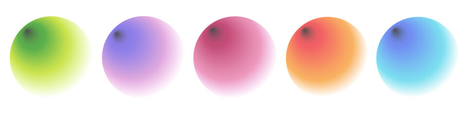 3d circle gradition symbol set,
3d 원형 그라데이션 심볼세트