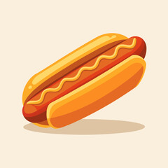 hot dog vector illustration