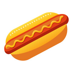 hot dog vector illustration