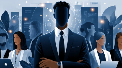 HR. Businessman touch word Human Resources development, recruitment process management, talent acquisition strategy, employee engagement programs, organizational growth, workforce optimization.