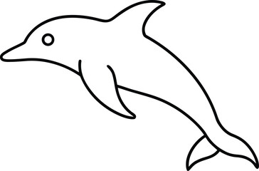 dolphin isolated on white