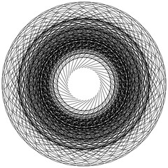 black and white spiral