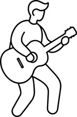 guitar player silhouette