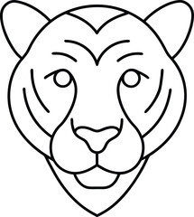 tiger head mascot