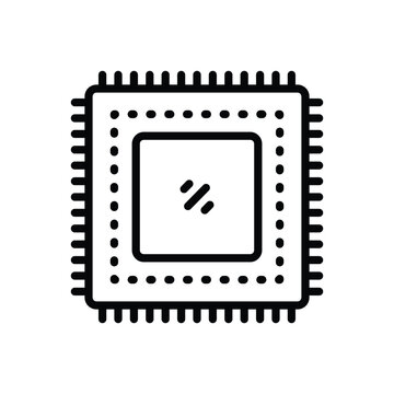Black line icon for  cmos