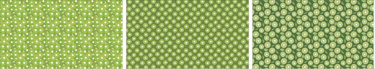 A fresh, ripe kiwi fruit sliced in half to showcase its vibrant, emerald green flesh, a starburst of tiny black seeds, and its fuzzy brown skin.