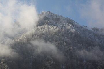 Obraz premium clouds in the mountains