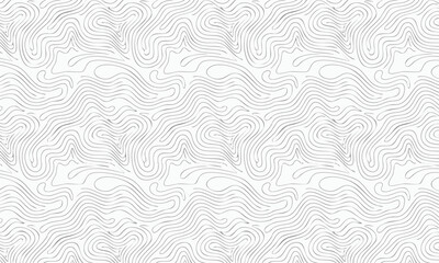 Generative Topographic Data Visualization Pattern,  Seamless Abstract Tech Background