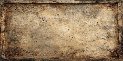 Obraz premium Rectangular, textured background; aged, earthy tones