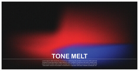 "Red and Blue Fusion" Modern abstract background featuring a vibrant, glowing red and blue gradient blend on a dark backdrop.