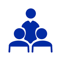 「少人数指導・面談・サポートのピクトグラム / Small Group Guidance and Support Pictogram」