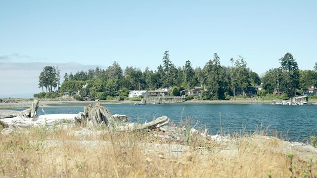 Whiffin Spit in Sooke, BC, offering stunning coastal scenery and tranquil waters