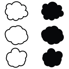 Cloud icon vector for web and mobile app. cloud sign and symbol EPS10